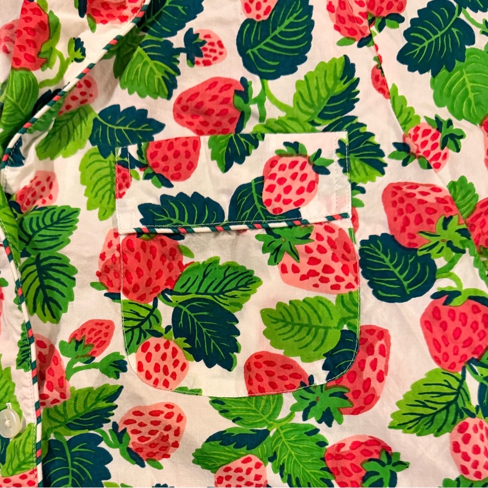 Printfresh Green and Pink Leaf Print Pajama Set - Picture 9 of 13